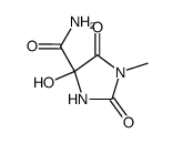 4-羟基-1-甲基-2,5-二氧代咪唑烷-4-甲酰胺 结构式