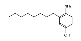 4-氨基-3-辛基苯酚 结构式