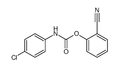 Carbamic acid, (4-chlorophenyl)-, 2-cyanophenyl ester (9CI) 结构式