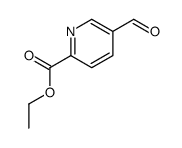 5-甲酰基吡啶-2-羧酸乙酯 结构式