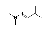 (E)-1,1-二甲基-2-(2-甲基烯丙亚基)肼 结构式