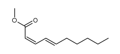 顺-2,反-4-癸二烯酸甲酯 结构式