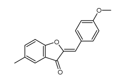 3(2H)-Benzofuranone, 2-[(4-methoxyphenyl)methylene]-5-methyl-, (Z)- (9CI) 结构式