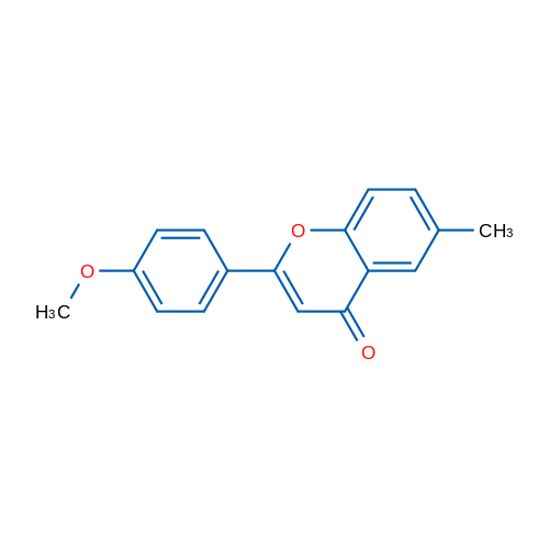 2-(4-甲氧基苯基)-6-甲基-4H-色烯-4-酮 结构式