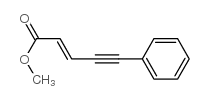 5-苯基戊烷-2-烯-4-炔酸甲酯 结构式
