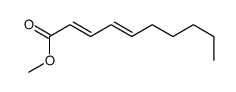 (2E,4E)-2,4-癸二烯酸甲酯 结构式