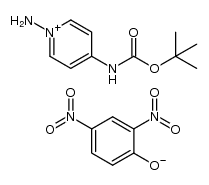 Pyridinium, 1-amino-4-[[(1,1-dimethylethoxy)carbonyl]amino]-, salt with 2,4-dinitrophenol (1:1) 结构式