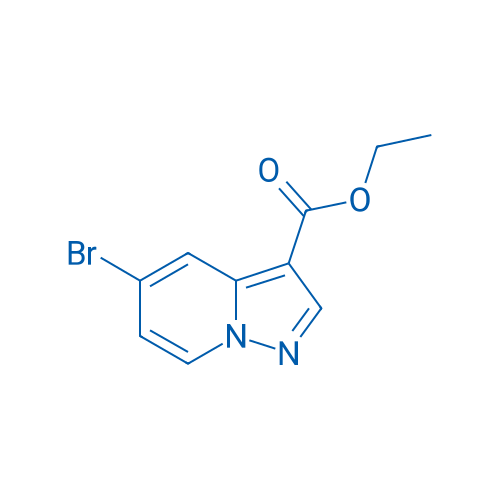 5-溴吡唑并[1,5-a]吡啶-3-羧酸乙酯 结构式