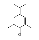 2,5-Cyclohexadien-1-one, 2,6-dimethyl-4-(1-methylethylidene)- 结构式