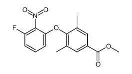 methyl 4-(3-fluoro-2-nitrophenoxy)-3,5-dimethylbenzoate 结构式