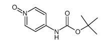 氨基甲酸(1-氧代-4-吡啶基)叔丁酯 结构式