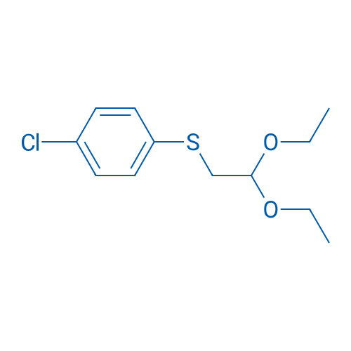 1-氯-4-[(2,2-二乙氧基乙基)硫代]苯 结构式