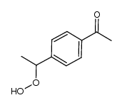 1-[4-(1-氢过氧乙基)苯基]乙酮 结构式