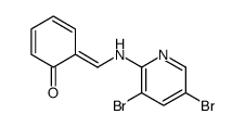 Phenol, 2-[[(3,5-dibromo-2-pyridinyl)imino]methyl]- 结构式