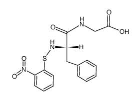 N-[N-[(2-硝基苯基)硫代]-L-苯丙氨酰基]甘氨酸 结构式