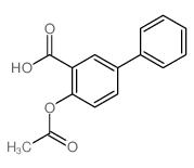 4-乙酰氧基-3-联苯甲酸 结构式