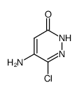 5-氨基-6-氯-3-哒嗪酮 结构式