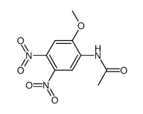 N-(2-甲氧基-4,5-二硝基苯基)乙酰胺 结构式