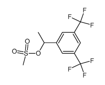 Benzenemethanol, α-methyl-3,5-bis(trifluoromethyl)-, 1-methanesulfonate 结构式