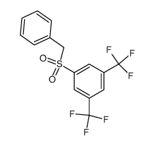 1-苄基磺酰基-3,5-双(三氟甲基)苯 结构式