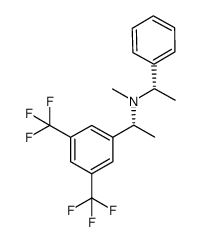 Benzenemethanamine, N,α-dimethyl-N-[(1S)-1-phenylethyl]-3,5-bis(trifluoromethyl)-, (αR)- 结构式