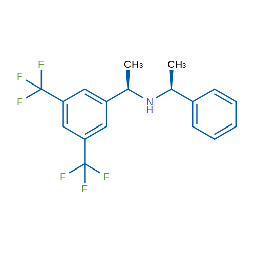 Benzenemethanamine, α-methyl-N-[(1S)-1-phenylethyl]-3,5-bis(trifluoromethyl)-, (αR)- 结构式