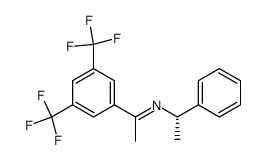 Benzenemethanamine, N-[1-[3,5-bis(trifluoromethyl)phenyl]ethylidene]-α-methyl-, [N(E),αS]- 结构式