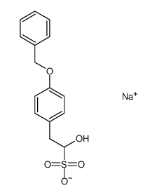 α-羟基-4-(苯基甲氧基)苯乙烷磺酸钠(1:1) 结构式