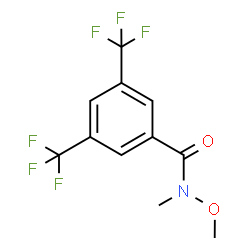 N-甲氧基-N-甲基-3,5-二(三氟甲基)苯甲酰胺 结构式