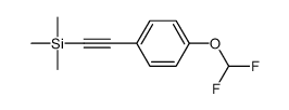 1-(Difluoromethoxy)-4-[2-(trimethylsilyl)ethynyl]benzene 结构式
