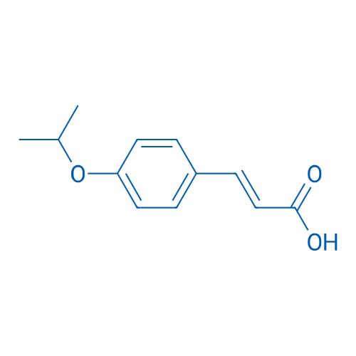 3-[4-(1-甲基乙氧基)苯基]-2-丙烯酸 结构式