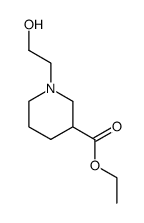 3-Piperidinecarboxylic acid, 1-(2-hydroxyethyl)-, ethyl ester 结构式