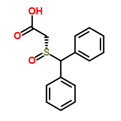 2-[(R)-(二苯基甲基)亚砜]乙酸 结构式