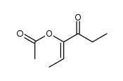 4-乙酰氧基-4-己烯-3-酮 结构式
