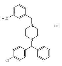 美克洛嗪 结构式