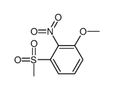 1-甲氧基-3-(甲基磺酰基)-2-硝基苯 结构式