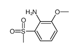 2-甲氧基-6-(甲基磺酰基)苯胺 结构式