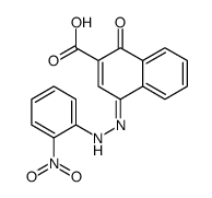 1-羟基-4-(2-硝基苯基偶氮)-2-萘甲酸 结构式