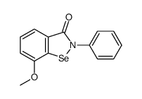 7-甲氧基-2-苯基-1,2-苯并异硒唑-3(2H)-酮 结构式