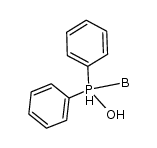 Borate(1-), (diphenylphosphinito-κP)trihydro-, hydrogen, (T-4)- 结构式