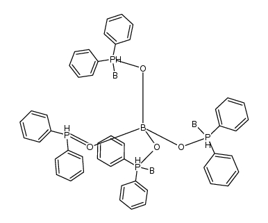 Boron, (diphenylphosphine oxide-O)tris[μ-(diphenylphosphinito-O:P)]nonahydrotetra- 结构式