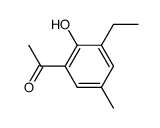 1-(3-乙基-2-羟基-5-甲基苯基)乙酮 结构式