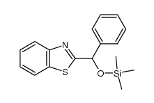 Benzothiazole, 2-[phenyl[(trimethylsilyl)oxy]methyl]- 结构式