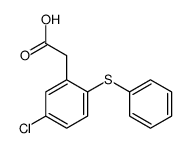 5-氯-2-(苯硫基)苯乙酸 结构式
