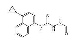 N-(4-环丙基-1-萘基)-2-甲酰基肼基硫代甲酰胺 结构式