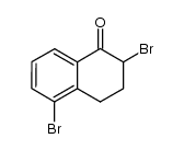 2,5-二溴-3,4-二氢-1(2H)-萘酮 结构式