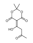 5-(1-羟基-3-氧代亚丁基)-2,2-二甲基-1,3-二恶烷-4,6-二酮 结构式