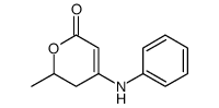 5,6-二氢-6-甲基-4-(苯基氨基)-2H-吡喃-2-酮 结构式
