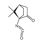 Bicyclo[2.2.1]heptan-2-one, 1-isocyanato-7,7-dimethyl-, (1S,4R)- 结构式