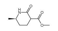 (6R)-methyl 6-methyl-2-oxopiperidine-3-carboxylate 结构式
